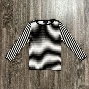 EUC Vintage Ralph Ralph Lauren Striped Knit Sweater Cotton‎ 90s Nautical Medium